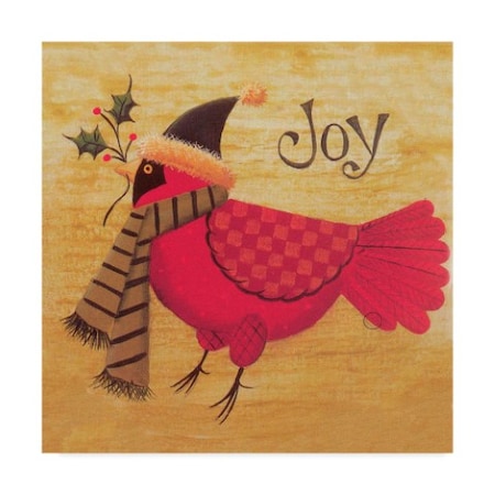 Beverly Johnston 'Cardinal Joy' Canvas Art,24x24